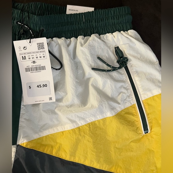 Zara Men’s Size Medium nylon DNWR shorts NWT - Picture 2 of 7